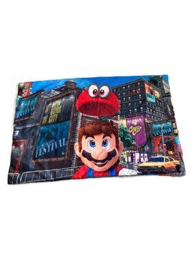 NINTENDO Super Mario Odyssey Red and Blue Character Pillowcase Standard